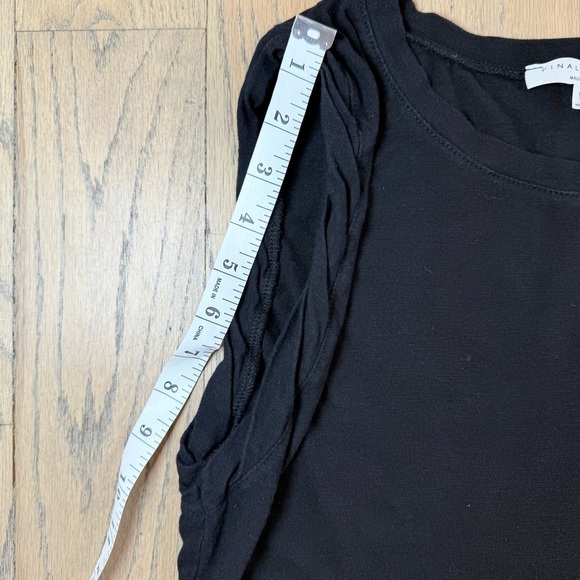 Final Touch Women’s Washed Black Slub Muscle Tank Top Size Small - Picture 7 of 9